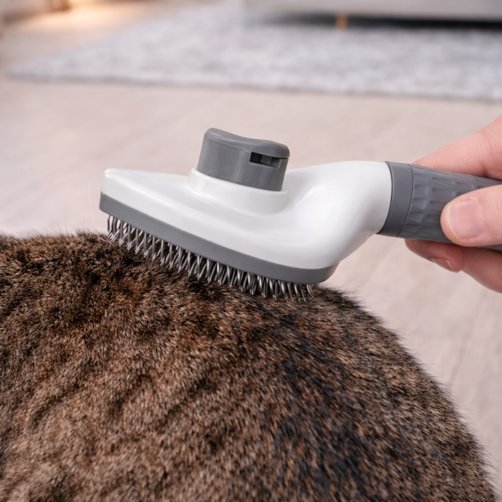 Groomi - Selbstreinigende Haarbürste